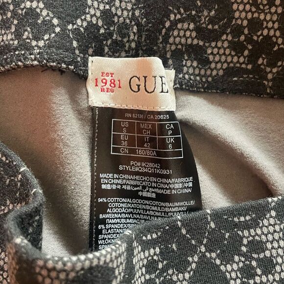 Guess Y2K Patterned Skinny Leggings Womens Size S - Picture 7 of 7
